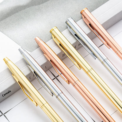 Gold-plated Little Gao Shi ballpoint pen with a sleek metallic finish