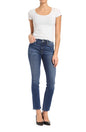 BackUpMyFileSnow® Mavi Kendra high rise straight jeans in size 28W x 34L, showcasing classic denim fit and style.