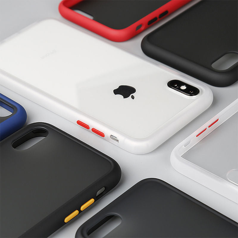 Transparent color contrast iPhone case compatible with Apple, by My Store