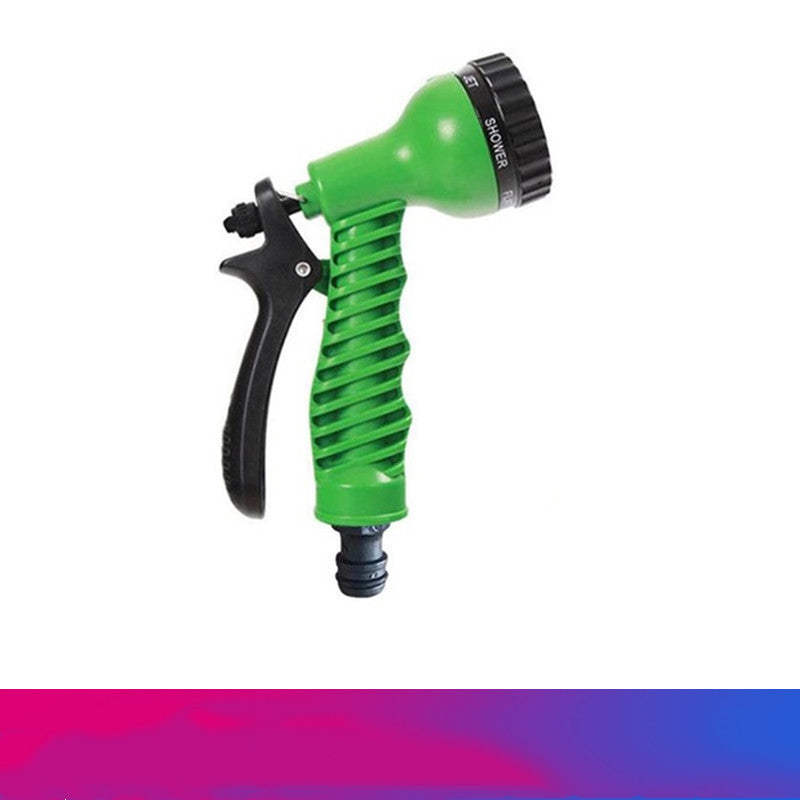 Garden telescopic hose sprinkler with adjustable spray head and extendable handlehell