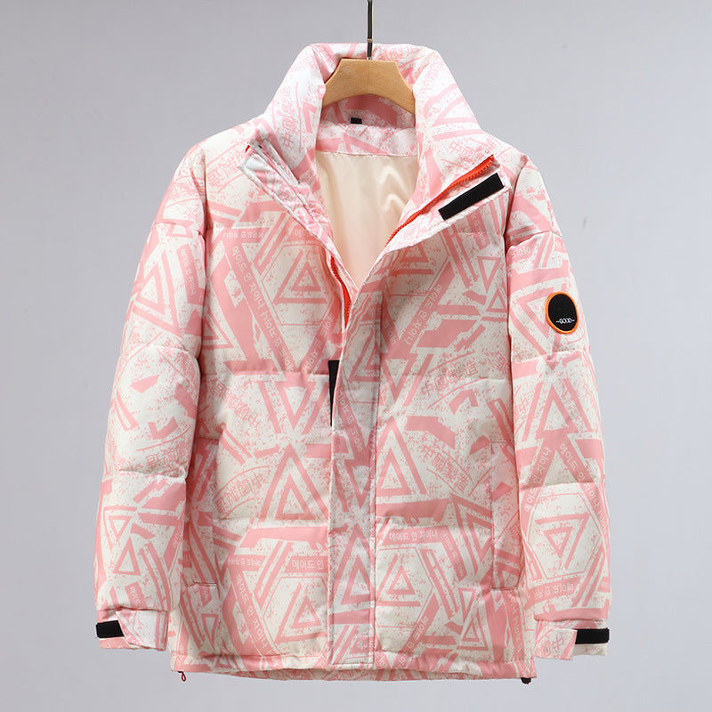 Men's casual thickening winter down jacket in a warm, insulated design