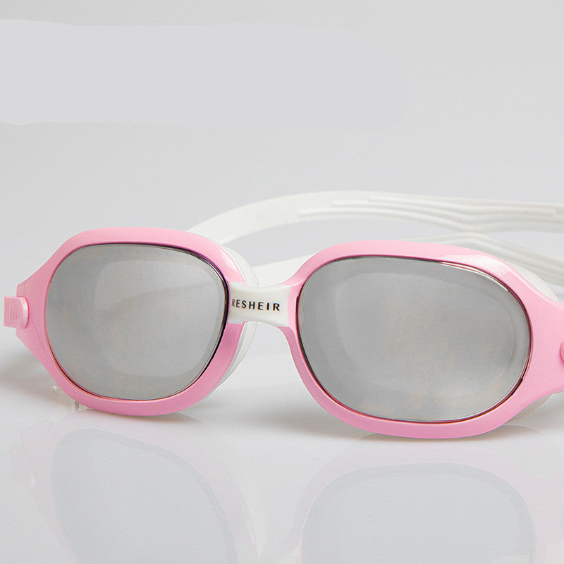 Anti-fog swimming glasses by My Store, clear lenses with adjustable strap
