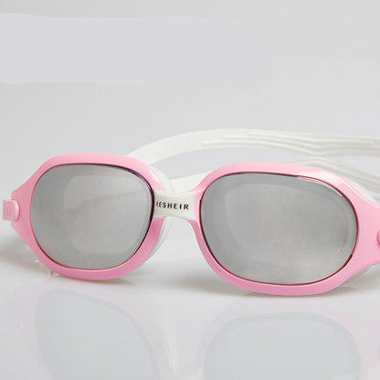 Anti-fog swimming glasses by My Store, clear lenses with adjustable strap