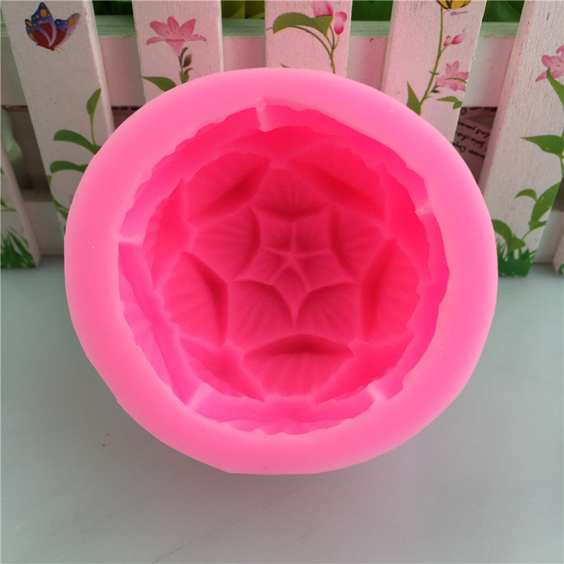 Silicone mold for manual soap and plaster decoration, detailed reusable soap-making mold