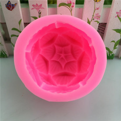 Silicone mold for manual soap and plaster decoration, detailed reusable soap-making mold