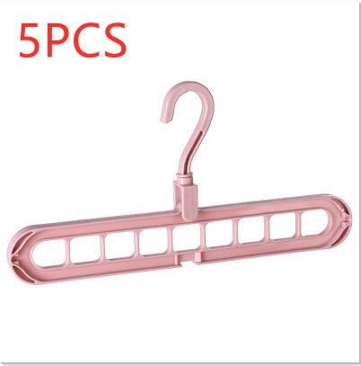 9-hole clothes hanger organizer, space-saving hanger in white plastic9-hole clothes hanger organizer, space-saving hanger in white plastic
