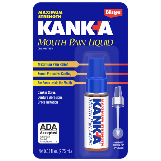 Kank-A® 20% Maximum Strength Mouth Pain Liquid with Applicator, 0.33 oz