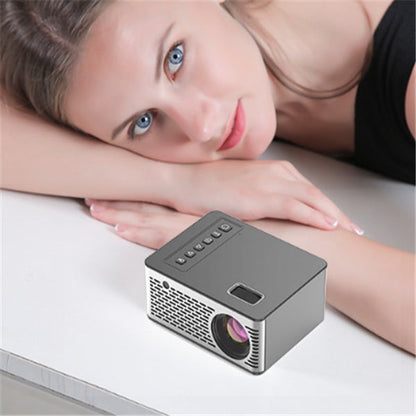 Smart USB projector by My Store displaying a bright image on a wall