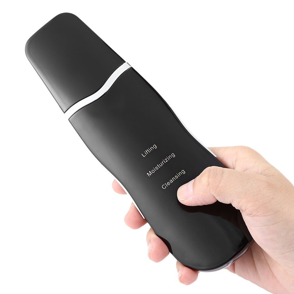 Blackhead suction device for liposuction-style pore cleansing, shown in black my store design