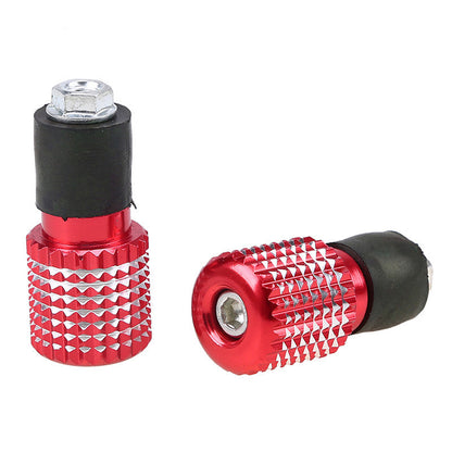 Motorcycle handlebar end cap grip cap by My Store, black cylindrical bar end accessory being viewed close up