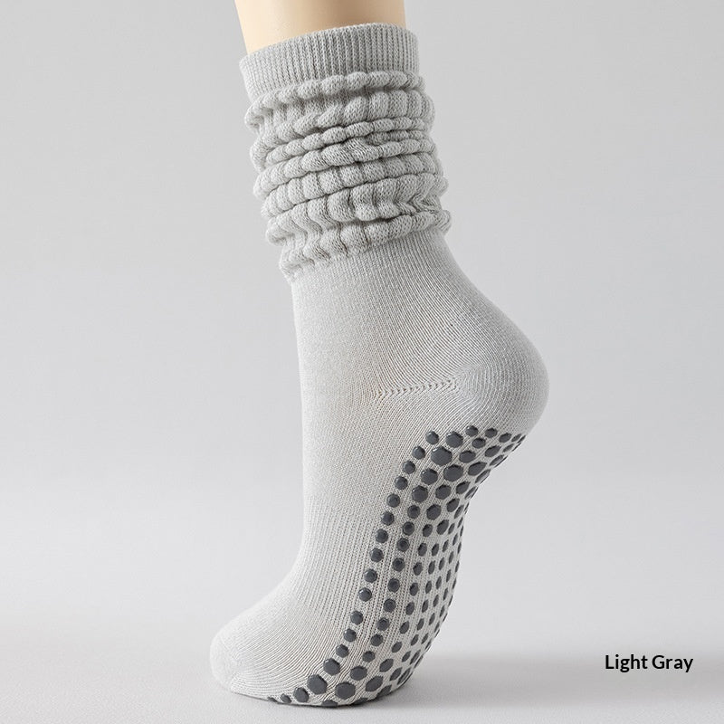 Silicone non-slip yoga socks for women by My Store, featuring grip soles and a comfortable fit