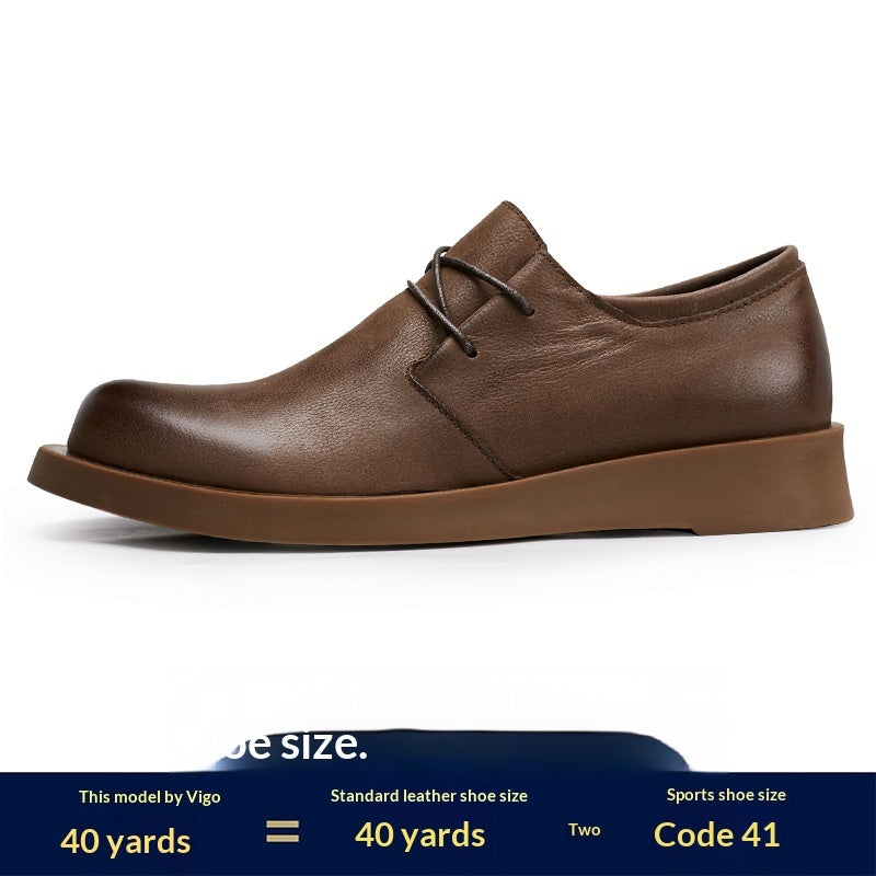 Men's breathable casual leather shoes in a classic low-top design by My Store
