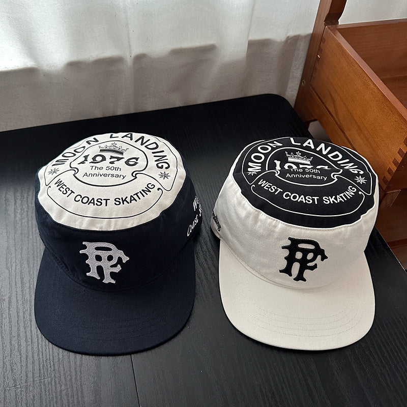 American style patchwork 3D letter flat top flat brim hip-hop hat in a colorful streetwear design
