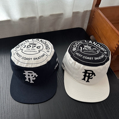 American style patchwork 3D letter flat top flat brim hip-hop hat in a colorful streetwear design
