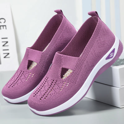 Women’s lightweight breathable sports walking shoes by BACKUPMYFILESNOW.COM® featuring mesh uppers and cushioned soles for comfort