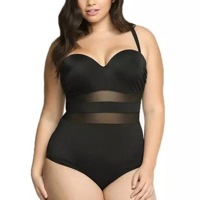 Women's plus size swimsuit by My Store in a flattering one-piece design