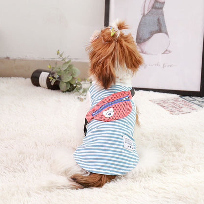 Small pet dog backpack vest, S-XXXL, adjustable straps and lightweight design