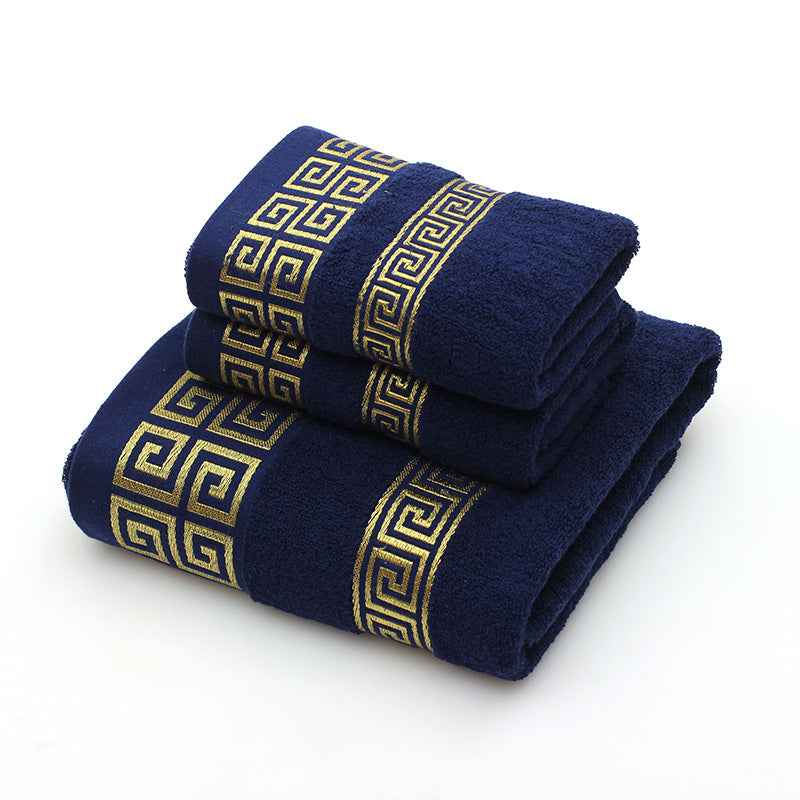 Three-piece towels gift box set by My Store, featuring neatly folded towels in a presentation box
