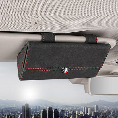Car glasses storage box by My Store, compact holder for vehicle sunglasses and eyewear