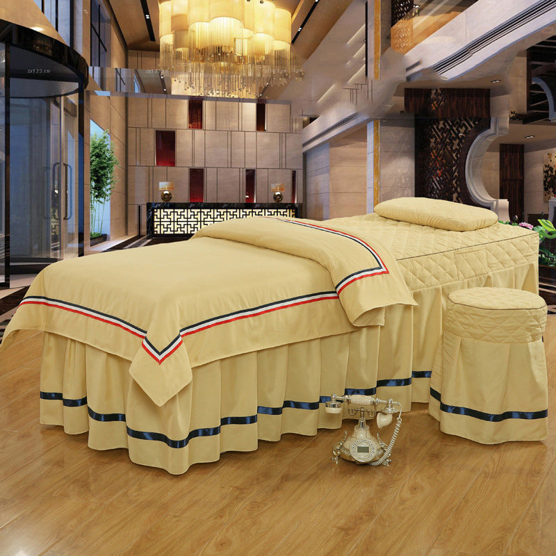 Beauty bed salon bed cover by My Store, shown laid flat for full coverage