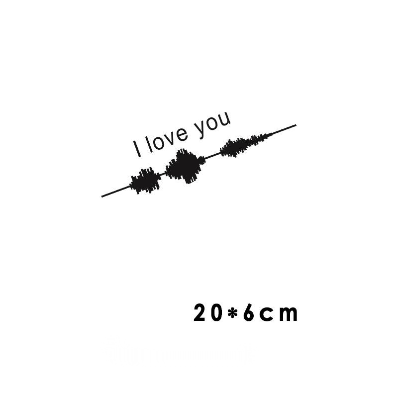 Car electrocardiogram creative sound wave chart sticker by My Store