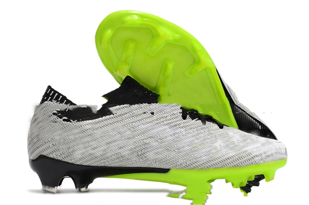 Men's waterproof knitted soccer shoes with built-in full air cushion and FG studs