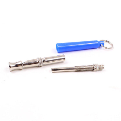 Color pet dog flute toy, colorful dog-shaped whistle with holes and mouthpiece
