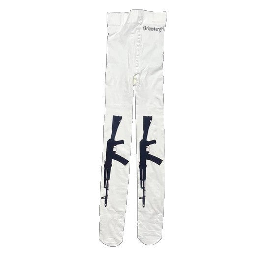 Printed sweet and edgy Japanese-style pantyhose socks for women, all-season JK-style design
