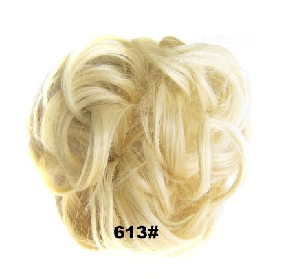Hair ring accessory, close-up view of simple circular design