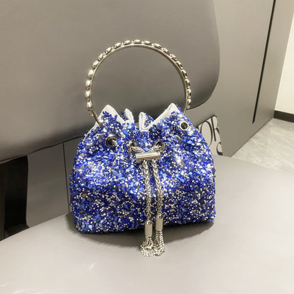 Luxury Designer Women's Handbag with Colorful Stones