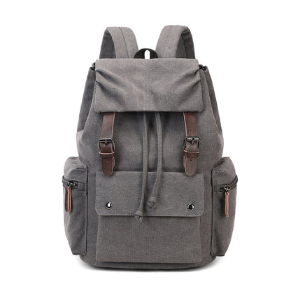 Cross-Border Canvas Student Backpack for Outdoor Travel