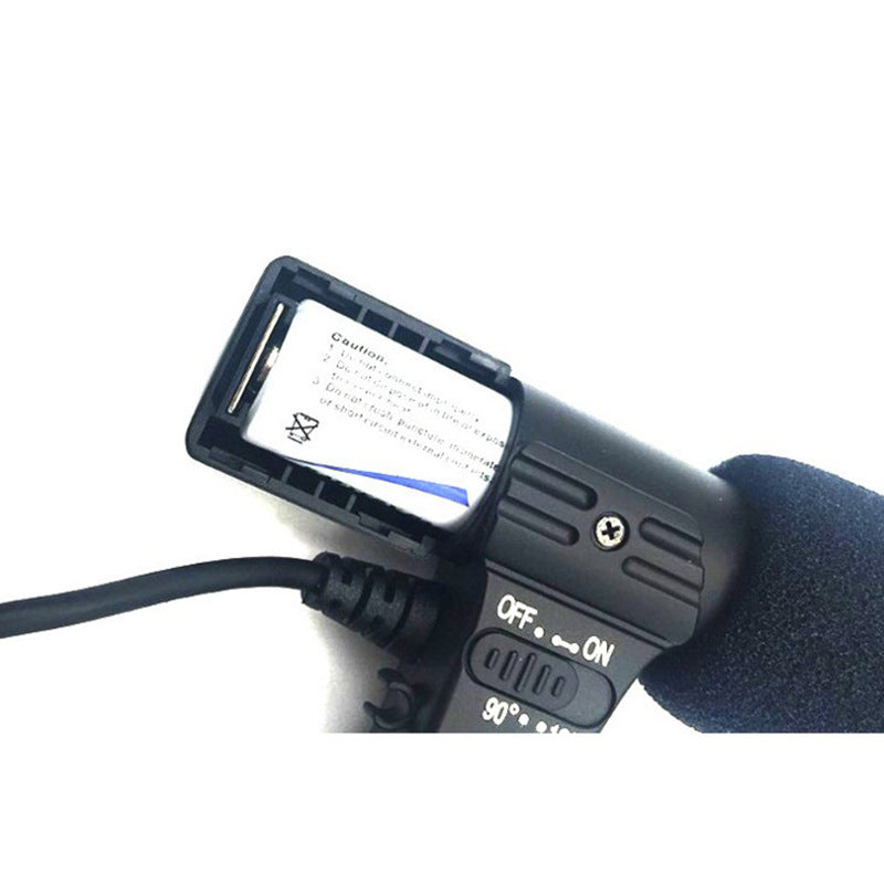 Camera photography microphone by My Store, compact black on-camera audio microphone