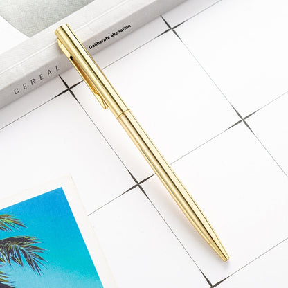 Little Gao Shi gold-plated ballpoint pen with sleek metallic finish and clip