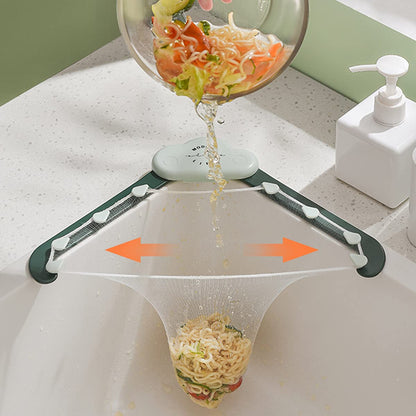 Triangular cloud sink drain rack garbage filter screen for kitchen sink leftovers and rice, anti-blocking design