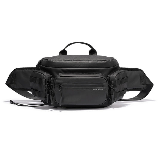 Outdoor motorcycle riding multi-functional large-capacity crossbody bag with adjustable strap and multiple compartments
