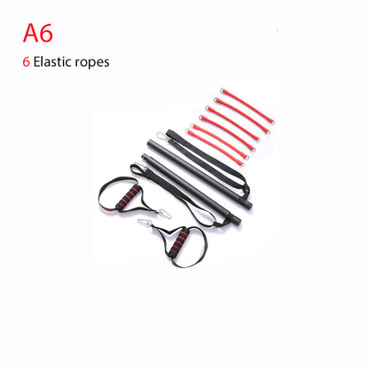 Body workout trainer bar with resistance bands and rubber buckles, My Store fitness equipment