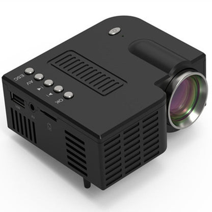 UC28C mini portable projector with compact white design and lens visible