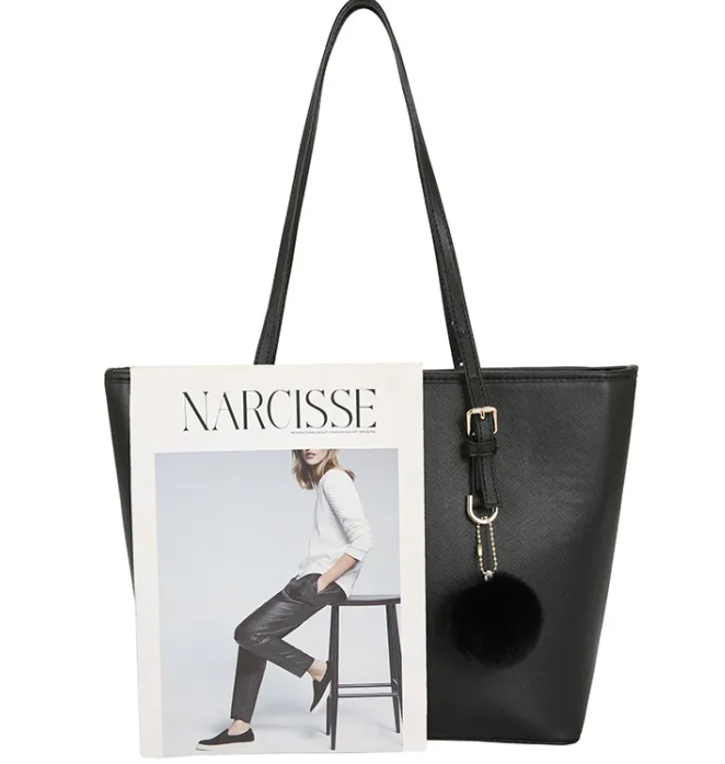 BACKUPMYFILESNOW® casual handbag with a simple design and spacious interior