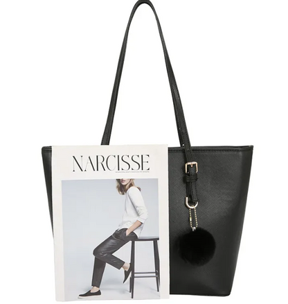 BACKUPMYFILESNOW® casual handbag with a simple design and spacious interior