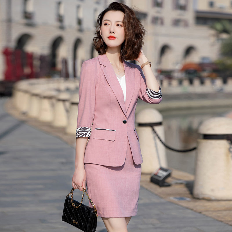 Half-Sleeve Business Suit for Spring and Summer Wear