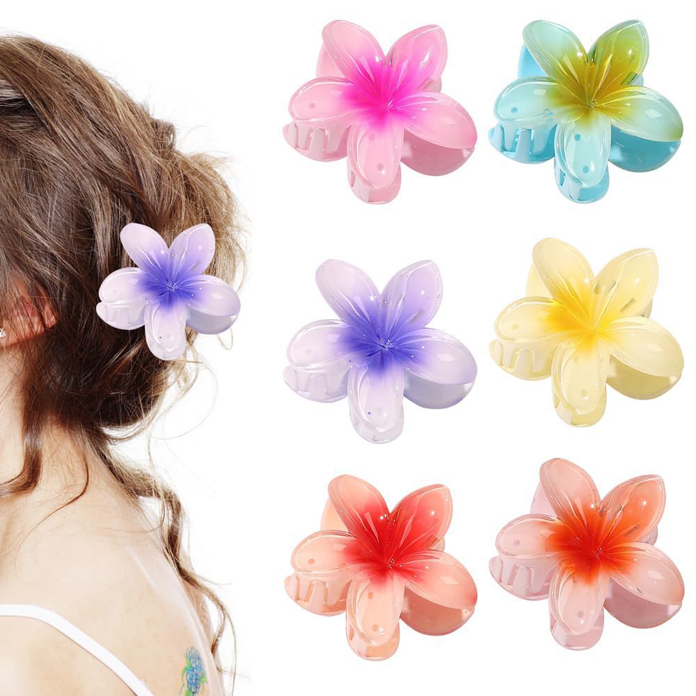 Women's Colorful Egg Flower Barrettes