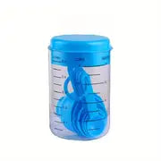 Colorful Plastic Measuring Cups and Spoons Kitchen Set