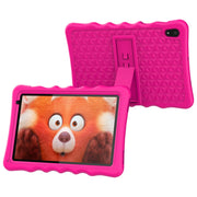 BYYBUO Kids Tablet 10.1 inch Android 13 Tablet for Kids 4GB RAM 32GB ROM 5000mAh Battery Toddler Tablets with Bluetooth WiFi Parental Control Dual Camera Shockproof Case (Pink)