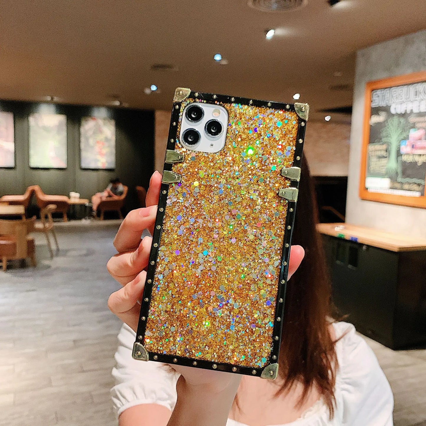 Epoxy Glitter Sequin Phone Case for Samsung S20 & A Series