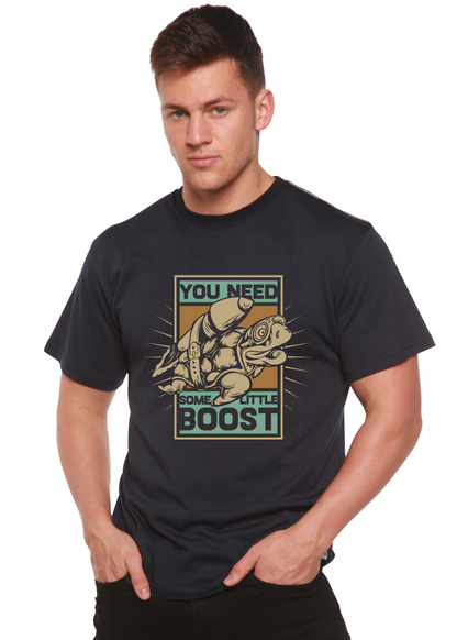 Spun Bamboo men's short sleeve graphic T-shirt made from bamboo viscose and organic cotton, featuring a printed design.