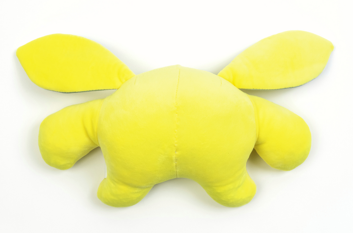 Soft 1.5lb Moon Pals Squish Plush macaroni toy with a cute, colorful design, perfect for cuddling and play.