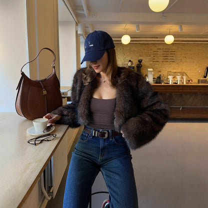 Women's fashion winter furry coat from My Store