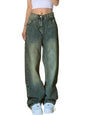 EMMIOL Wide Leg Baggy Jeans - Women's Loose Y2K Denim