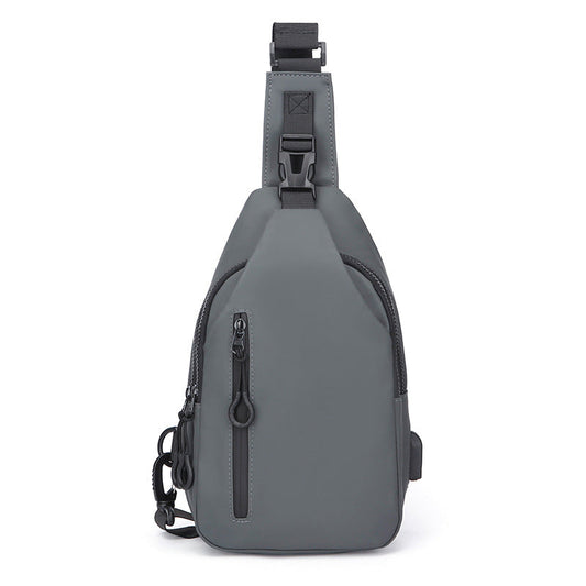 Waterproof fashionable casual crossbody bag in a compact design with adjustable strap