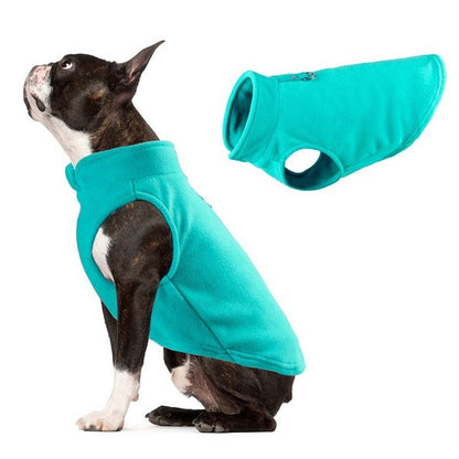 Fleece puppy coat jacket vest for small dogs, soft pet clothes by My Store